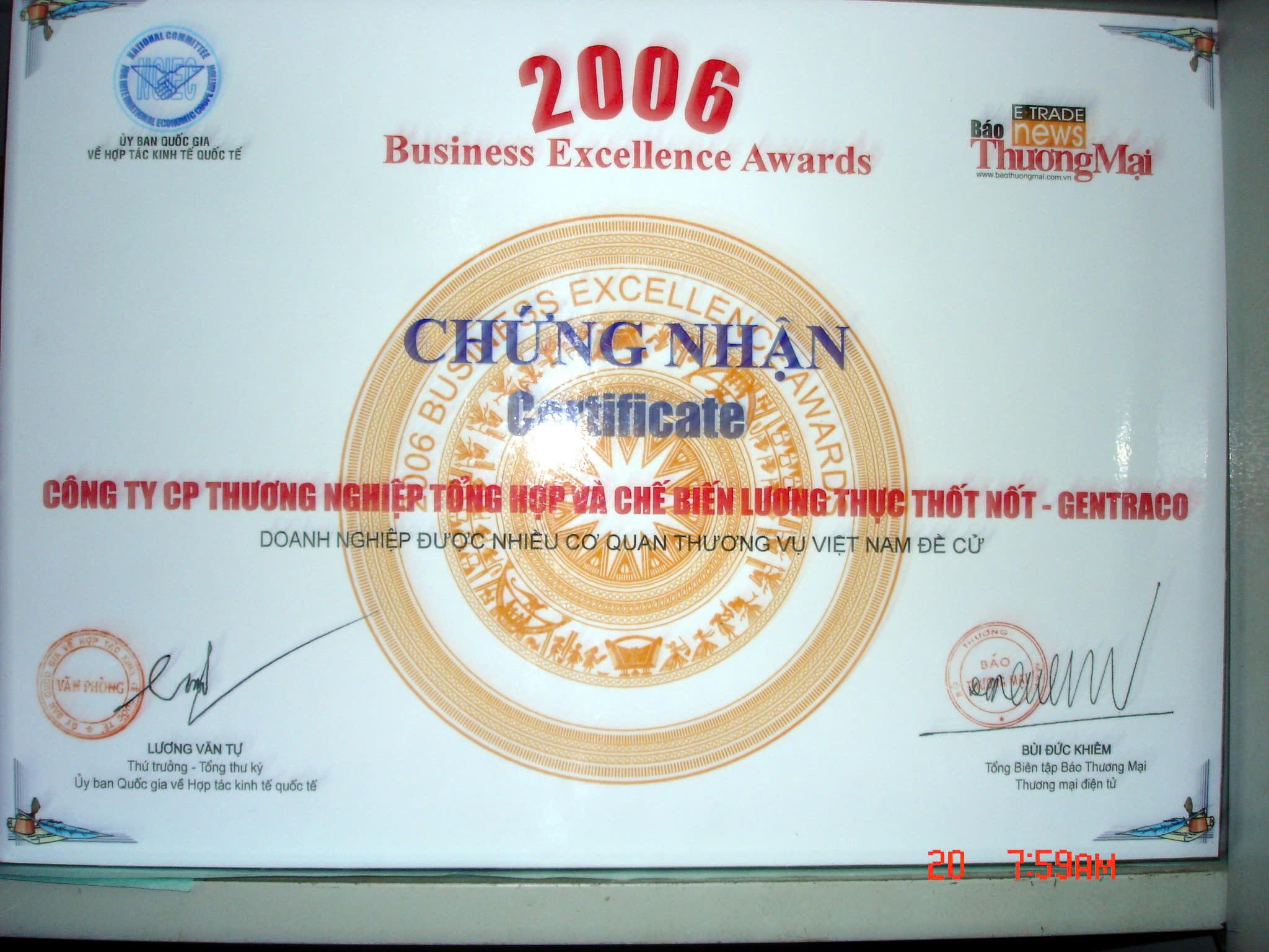 Business Excellence 2006